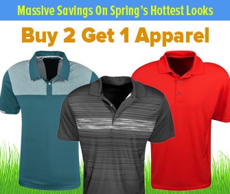 Buy 2 Get 1 Golf Apparel